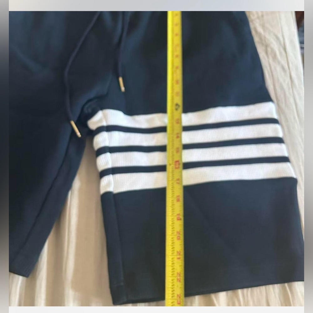 Thom Browne Bermuda‎ 4-Bar Navy Blue Sweat Shorts Size 3 / S - Picture 6 of 9